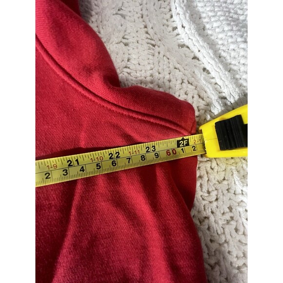 Under Armour UA Storm Hoodie Pullover Red Mens Medium Big Logo Embroidered SZ XL - Picture 7 of 10